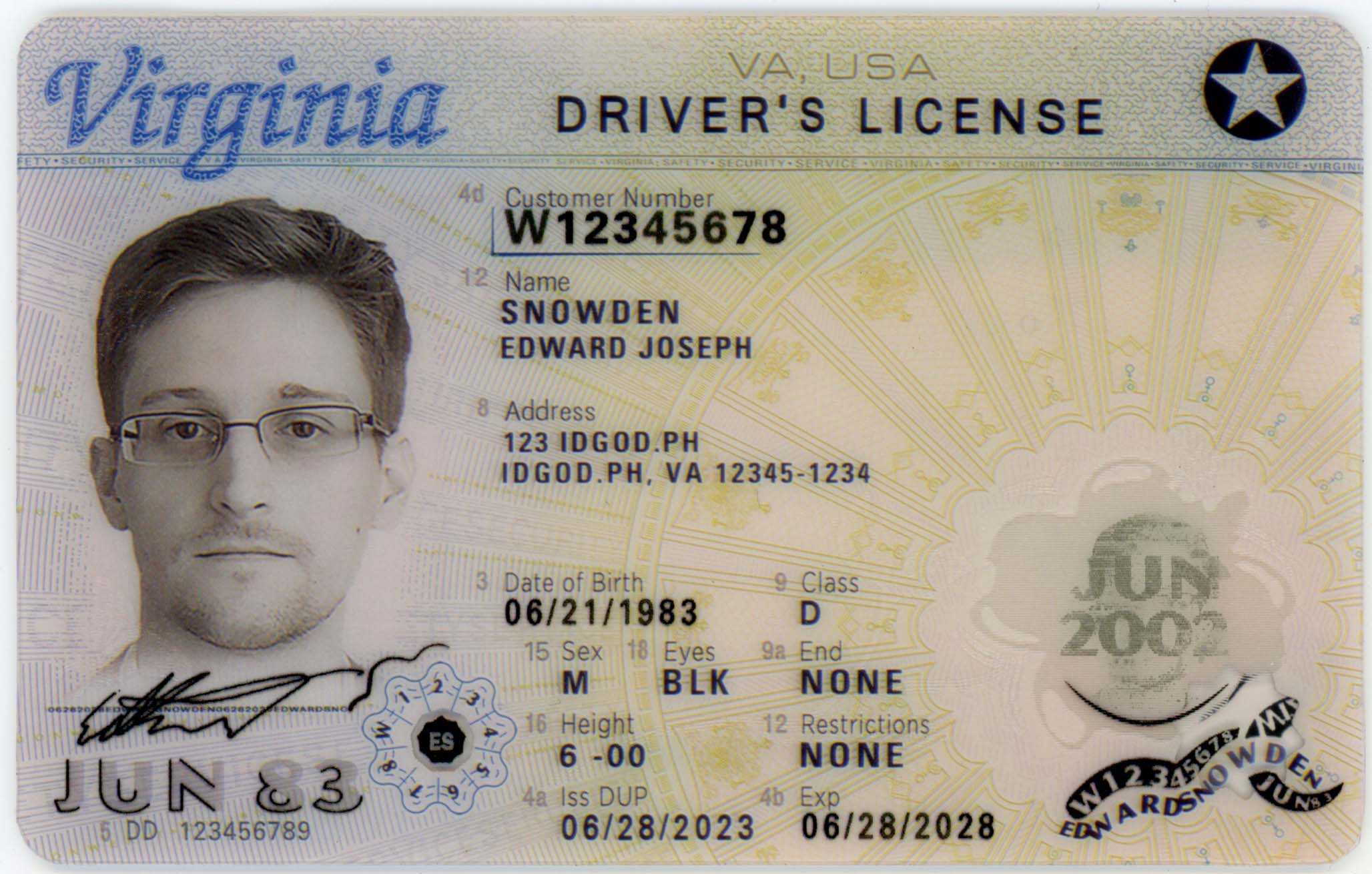 Premium Virginia Fake IDs with Holograms & UV Security