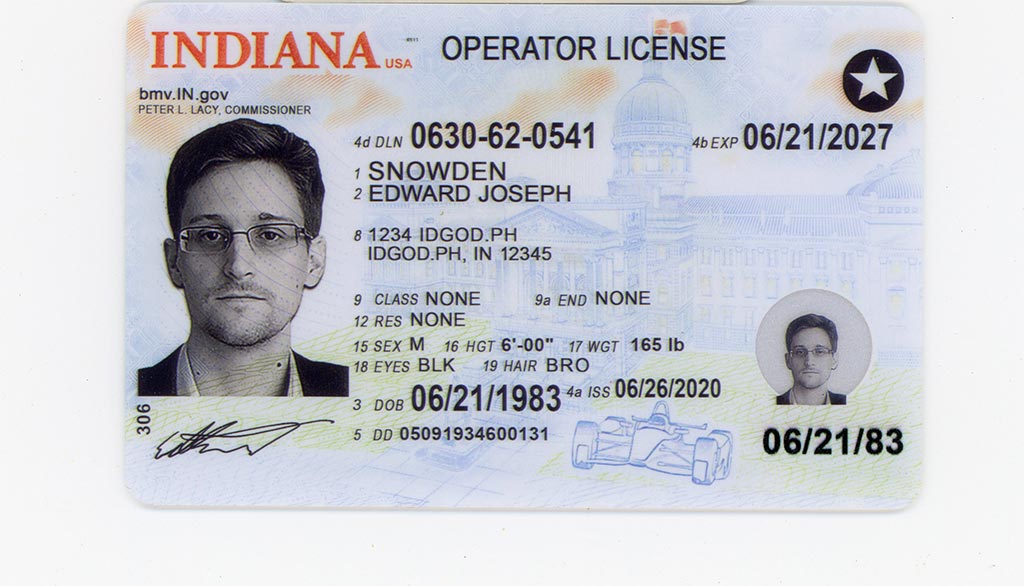 Premium Indiana Fake IDs with Holograms & UV Security